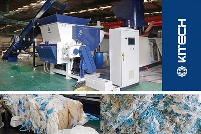 Efficient Plastic Recycling Solution: Kitech AGS Single-Shaft Shredder Tested Successfully!